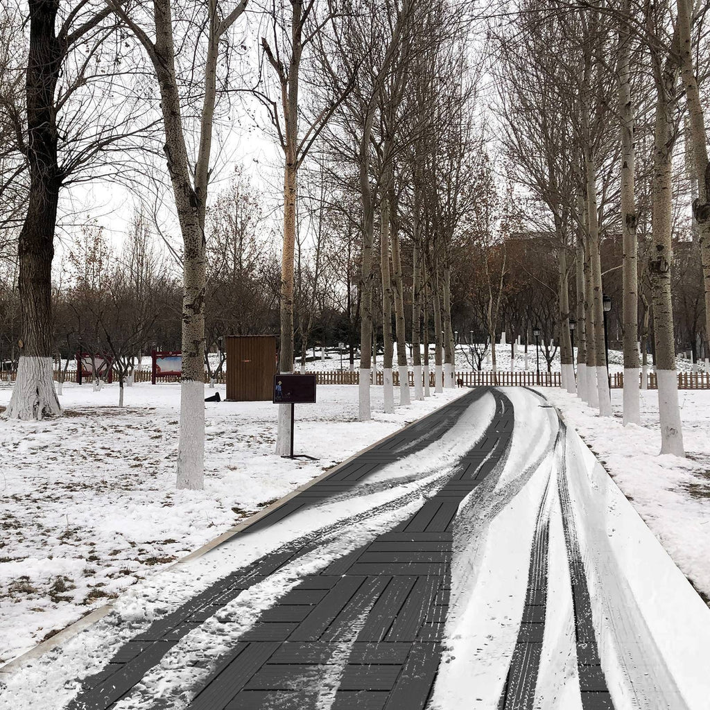 Plastic Interlocking Deck Tiles, 12x12  Pack Of 44  Patio Flooring Outdoor Waterproof All Weather Use For Garden Poolside Front  Back Yard, Light Gray