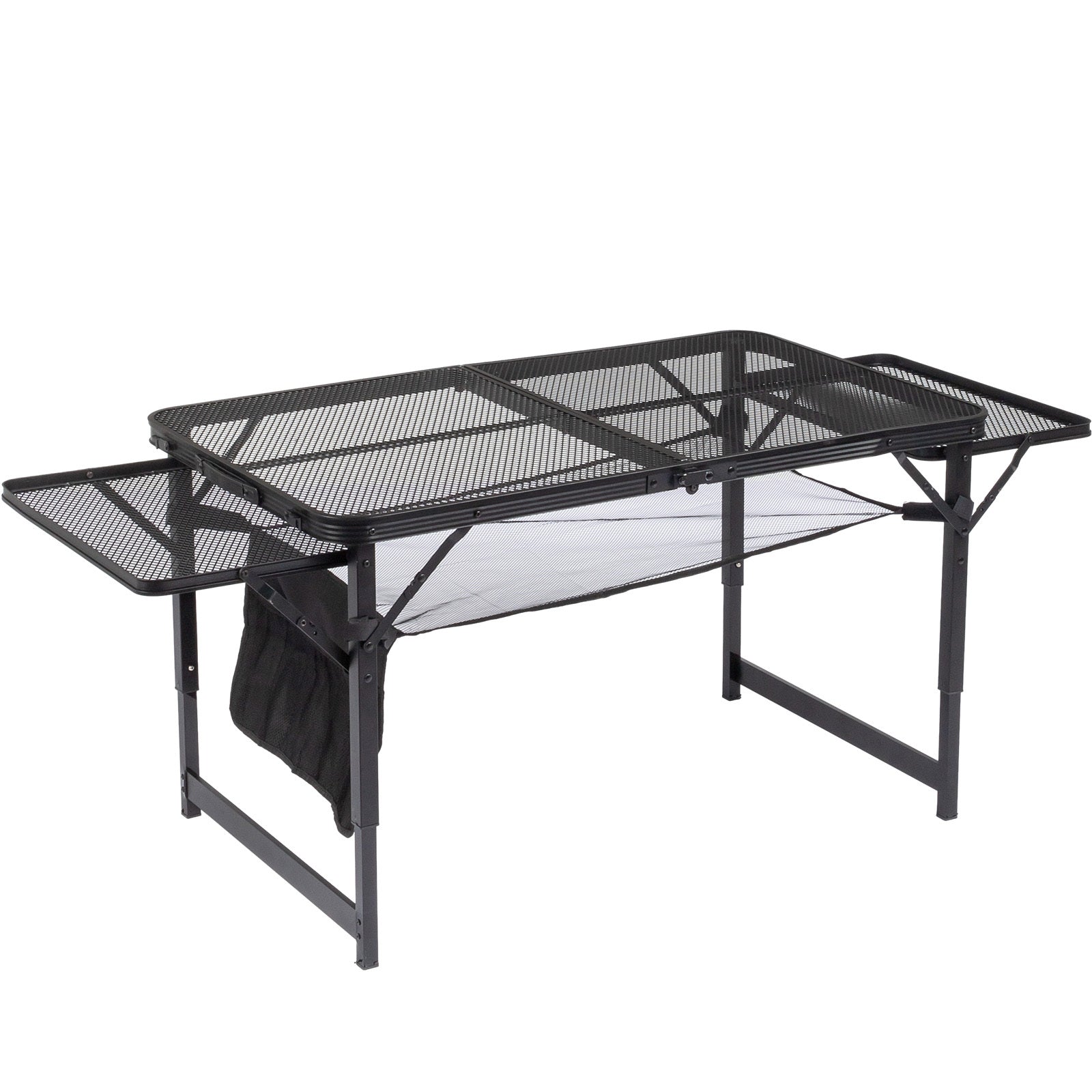4.7ft Black Outdoor Folding Table