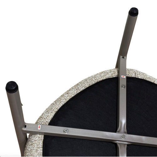 Modern 2 Piece Accent Chair Set With Coffee Table  Apricot Brown PP  Steel Frame Sofa Set, Soft Cushioned Seating For Living Room, Lounge, Balcony